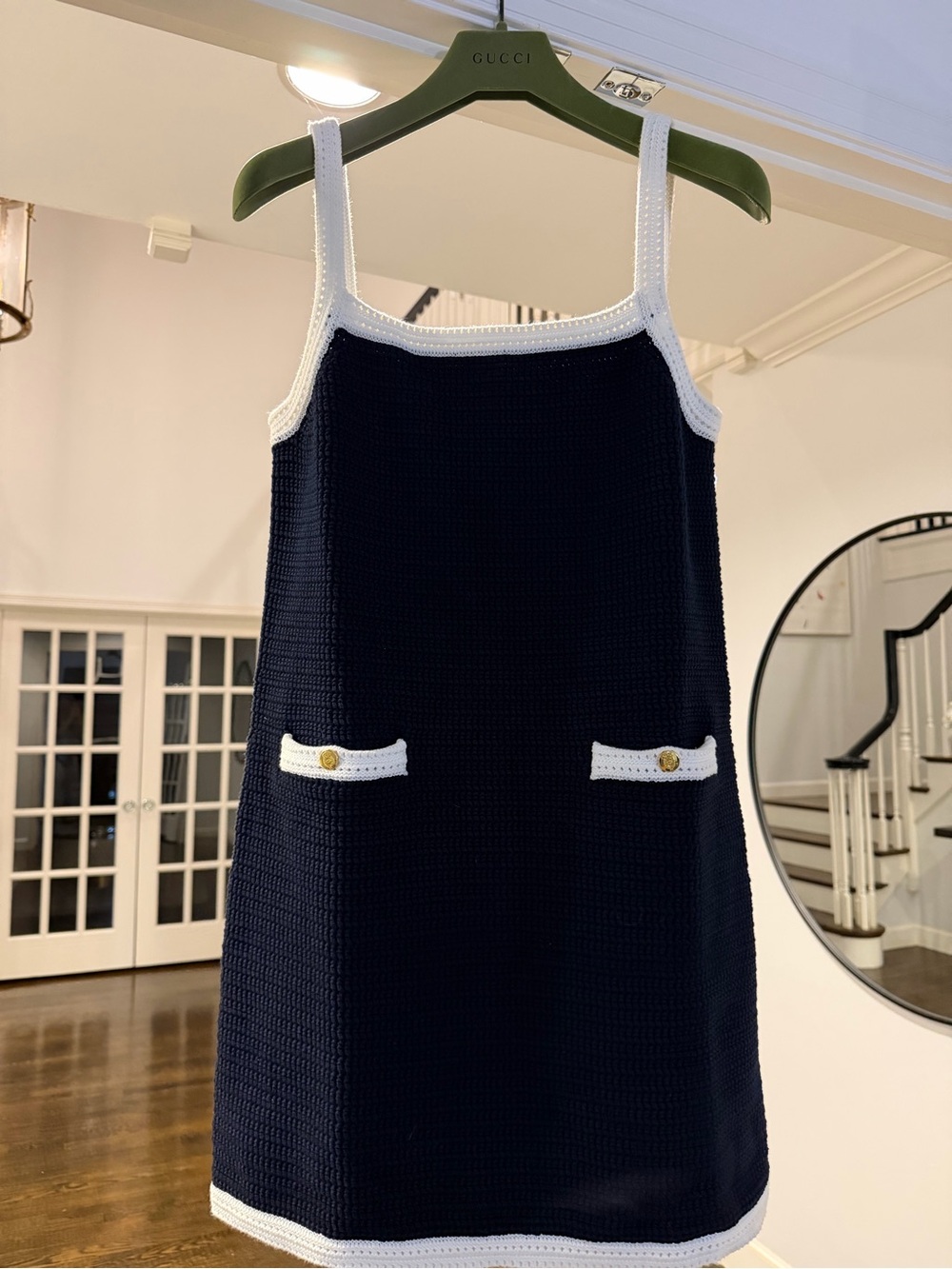 Gucci Navy Knit Mini Dress